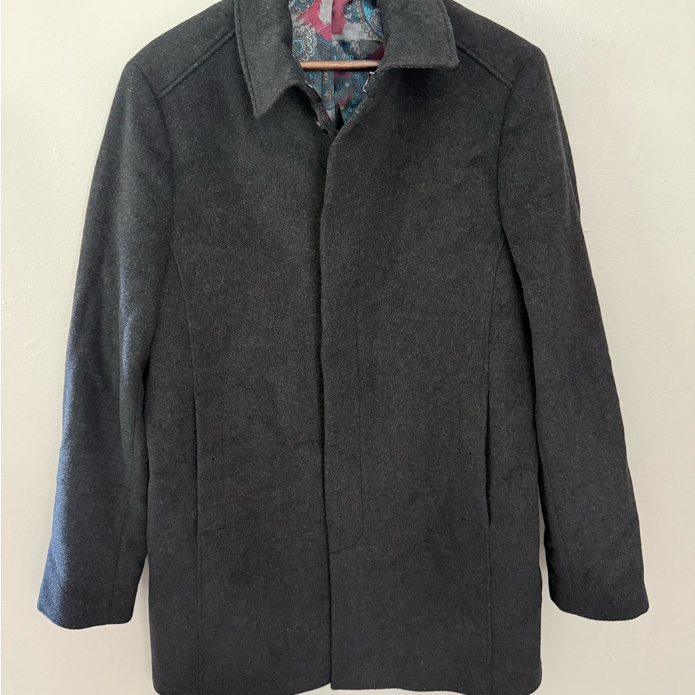 Ted Baker London Dark Gray Pea Coat